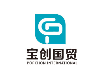 朱紅娟的PORCHON INTERNATIONAL 寶創(chuàng)國貿(mào)logo設計