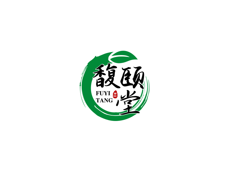 陳川的馥頤堂茶葉logo設計