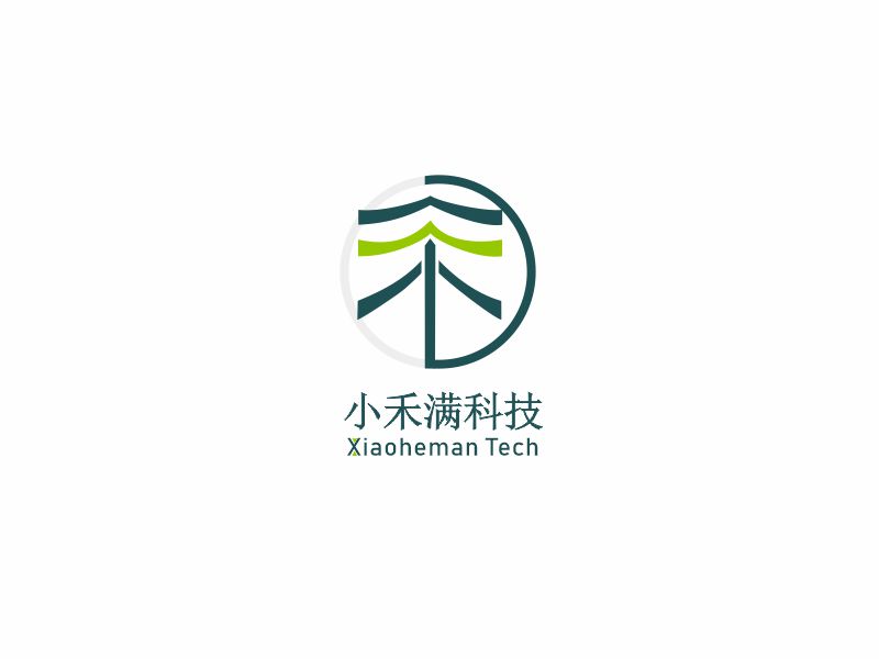 向紅的深圳小禾滿科技有限公司logo設(shè)計(jì)