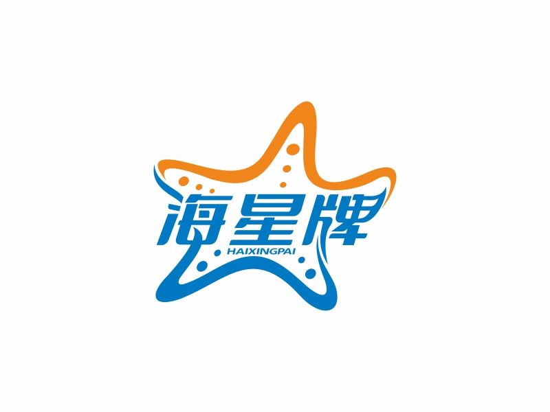 泳池清潔機器人公司旗下的海星品牌logo設計